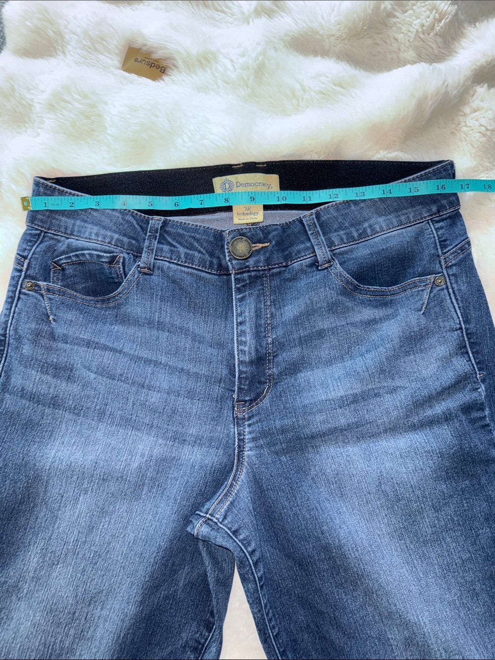 Democracy AB Technology Straight Leg Jeans in Dark Blue Size 12 - Picture 4 of 9